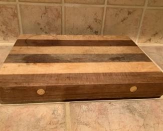 Large butcher block cutting board