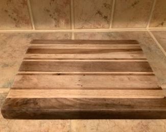 Butcher block cutting board