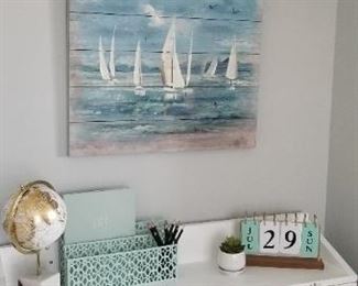 Artwork & decor (desk NOT for sale)