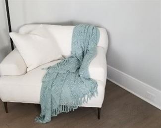 Matching oversize reading chair made by Furniture of America.