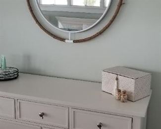 Large mirror. Dresser is NOT for sale.