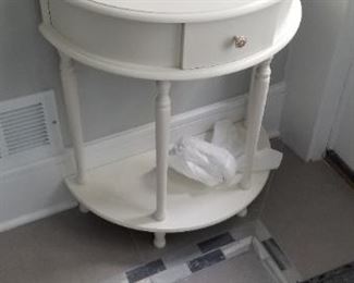 Accent table; faux botanical