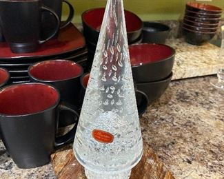 Gorgeous Murano bubble glass tree