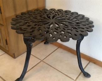 Wrought Iron End Table