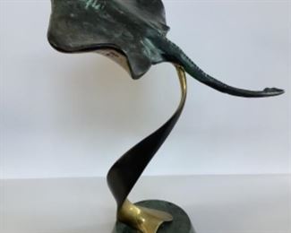 Metal Stingray Decor