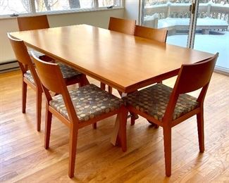 Item 2:  Saloom Furniture "Quincy" Dining Room Table with 6 Chairs:  $1195                                                                                                    Table - 80"l x 42"w x 30"h                                                                          Chairs - 19.5"l x 18"w x 34"h