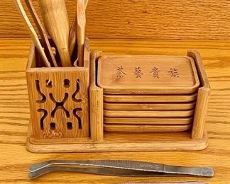 Item 4:  Bamboo Tea Utensil Set:  $14