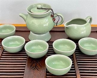 Item 7:  Celadon Tea Set:  $16