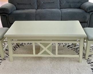 Item 13:  Coffee Table with Extra Seats - 48"l x 24"w x 20"h:  $245