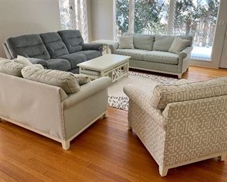 Beautiful light and bright living room!  