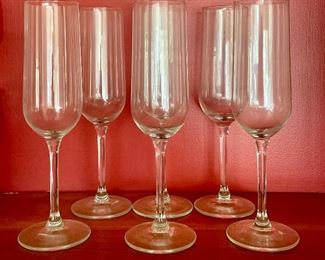 Item 24:  Set of 6 Champagne Glasses:  $16