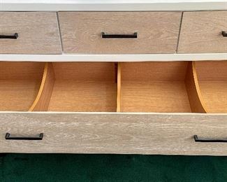 2nd drawer has four clothing dividers