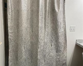 Item 51:  Shower Curtain with Silver Birch Trees:  $12