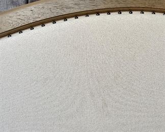 please note the stain on the headboard