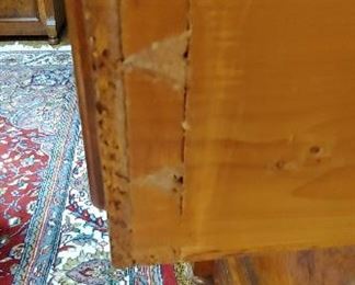 Bavarian solid hardwood hand carved buffet cabinet