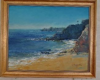 Charles Schridde oil painting "Laguna Beach"  24" x 30"