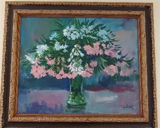 Charles Schridde oil painting "Oleander" 24" x 30"