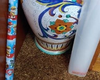 Italian pottery vase