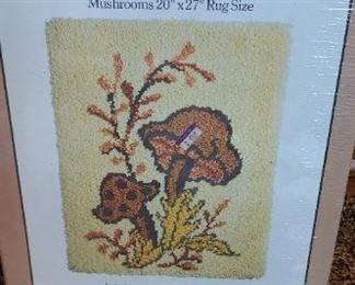 Vintage hook rug kit