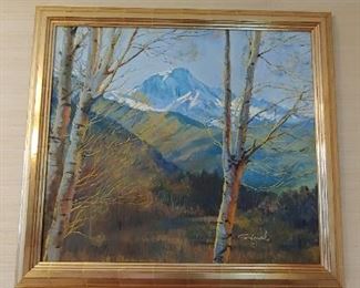 Charles Schridde oil painting "Aspen"  24" x 27"