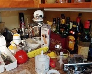 The kitchen is packed