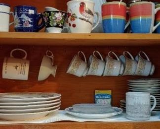 The kitchen is packed