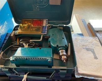 Makita cordless driver drill.