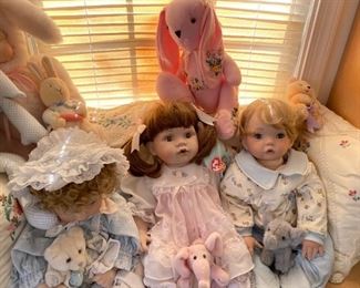 Huge selection of dolls.