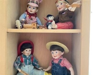 Huge selection of dolls.