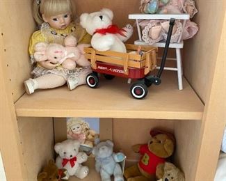 Huge selection of dolls.