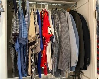 Men's clothing and accessories.