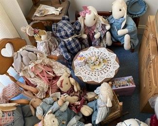 Huge selection of dolls.
