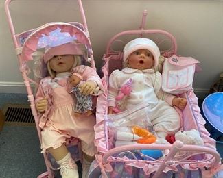 Huge selection of dolls.