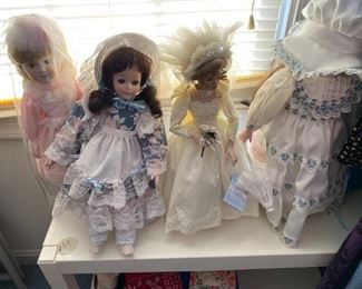 Huge selection of dolls.