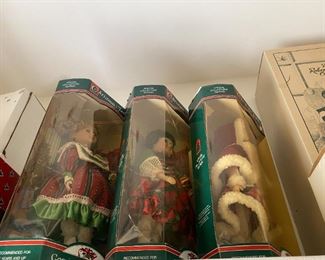 Huge selection of dolls.