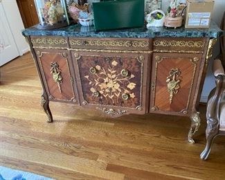 French Marble-Top Cabinet.