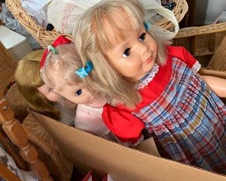 Huge selection of dolls.