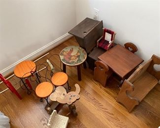 Doll furniture.