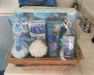 Bathroom accessories.