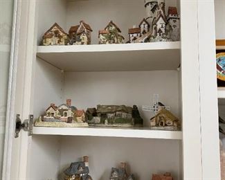 Ceramic houses.