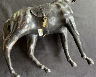 Leather horse.