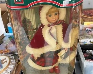Christmas Fantasy doll in box.