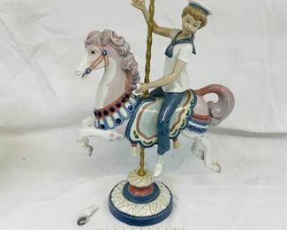 Alab207 Lladro Carousel Horse Rider