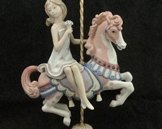 ALAB603 Lladro Girl On Carousel