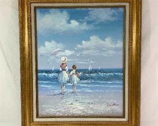 Alab842 Framed P. Watkins Oil On Canvas