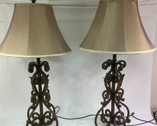 Jema804 Wrought Iron Lamp Set