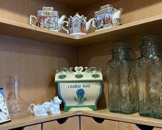 McCoy Pottery Cookie Jar, English Teapots and more