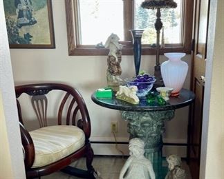 Marble Top Table, Cement and Plaster Yard Art and more 