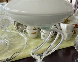 Vintage Krosno Art Deco Compote with Lid