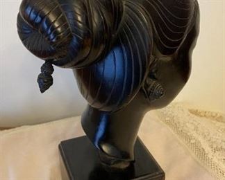 VIETNAMESE WOMAN’S HEAD SCULPTURE (MARKED),